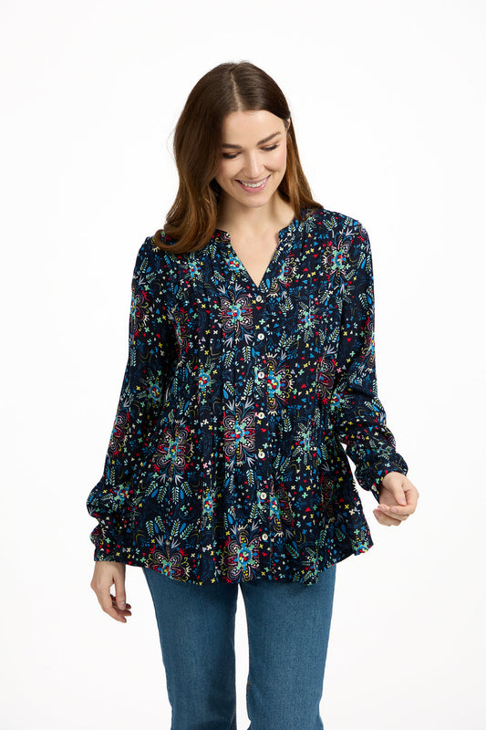 Mudflower Pintuck Shirt