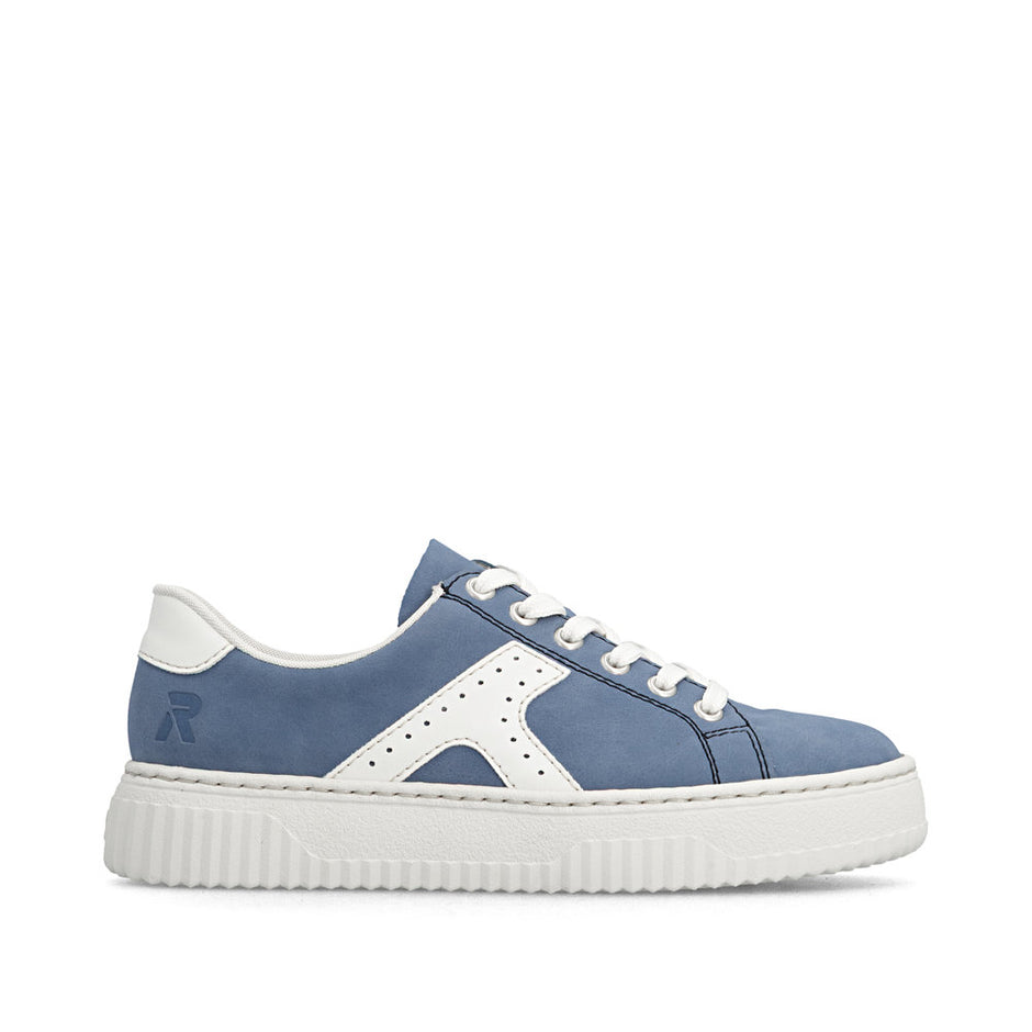 Rieker N9920-14 Blue Ladies Trainers