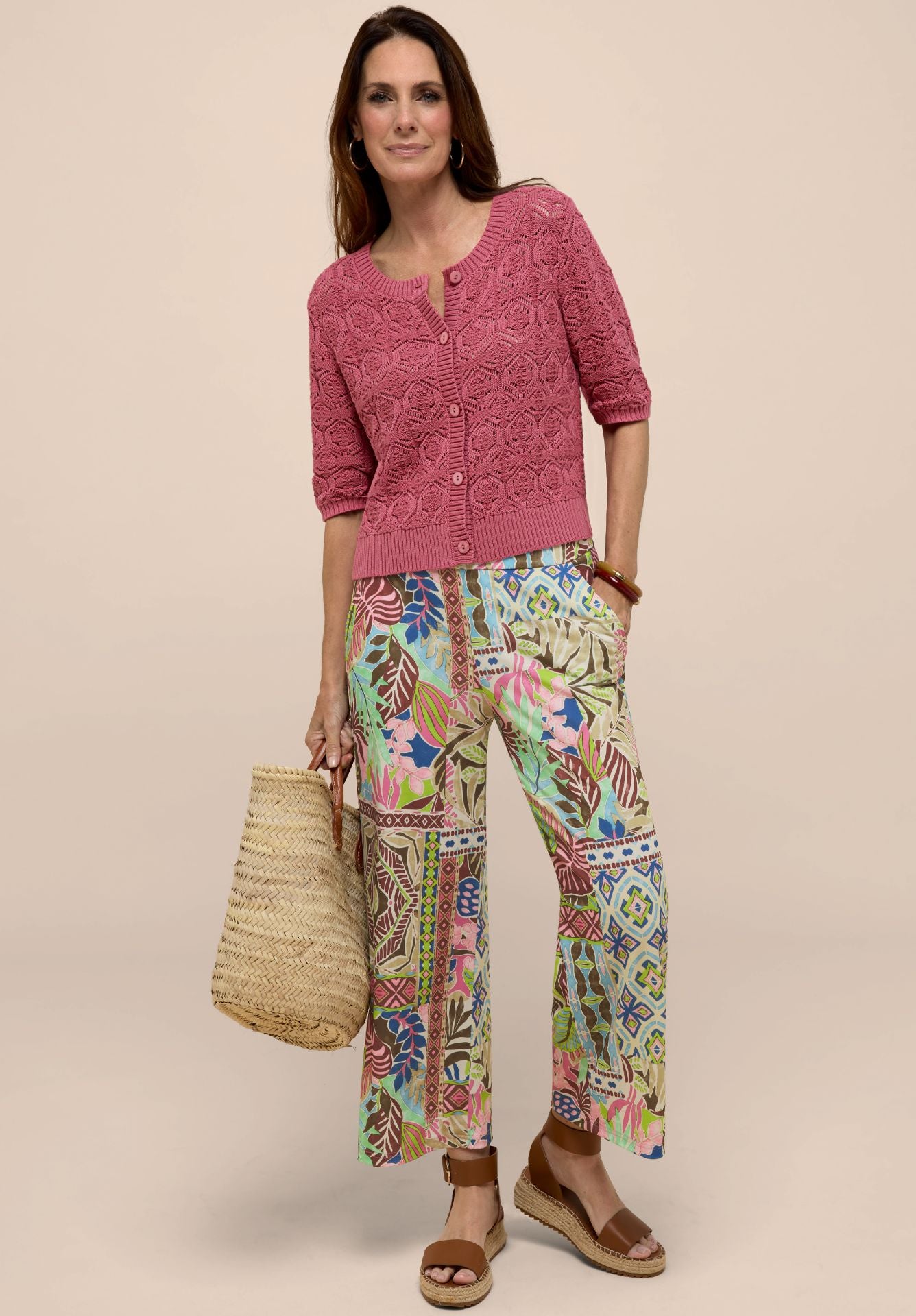 Bianca Parigi Print Trousers 70150