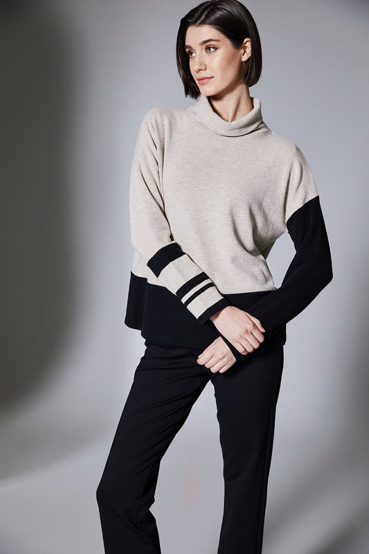Peruzzi Stripe Colour Block Knit