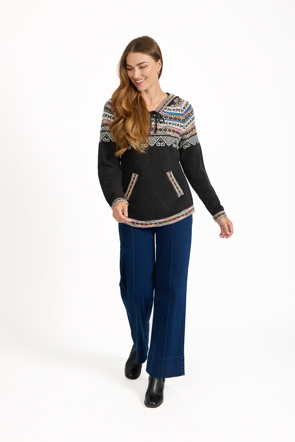Fairisle Knit Hoody