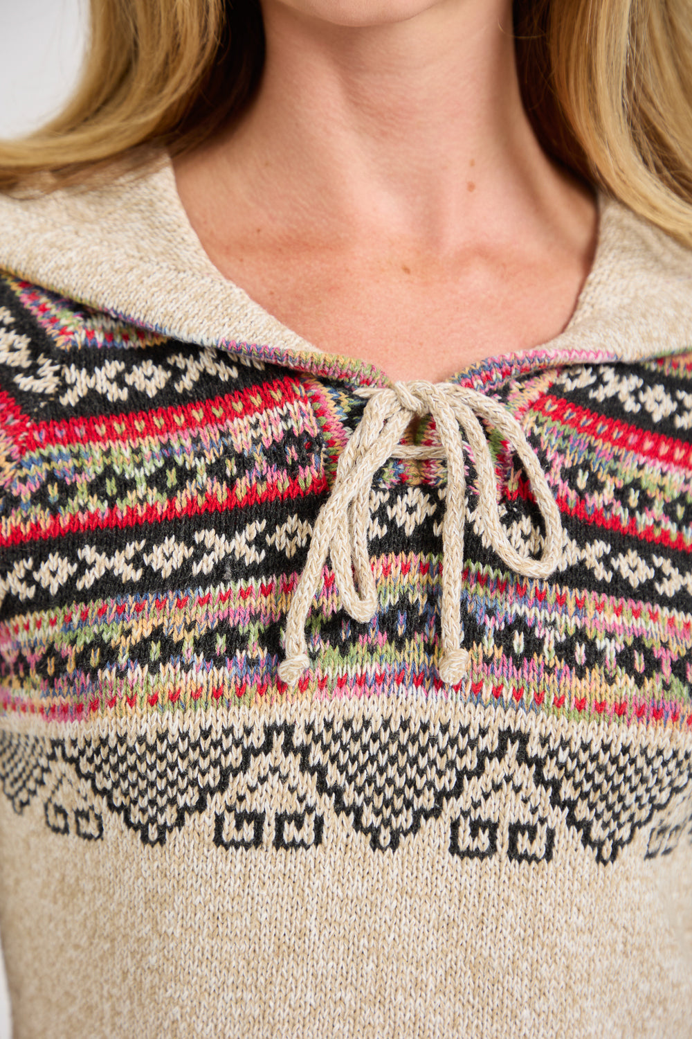 Fairisle Knit Hoody