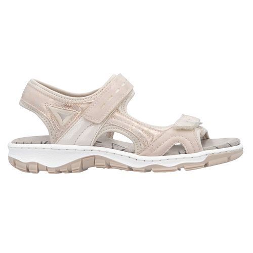Rieker Soft Pink Comfort Velcro Sandal