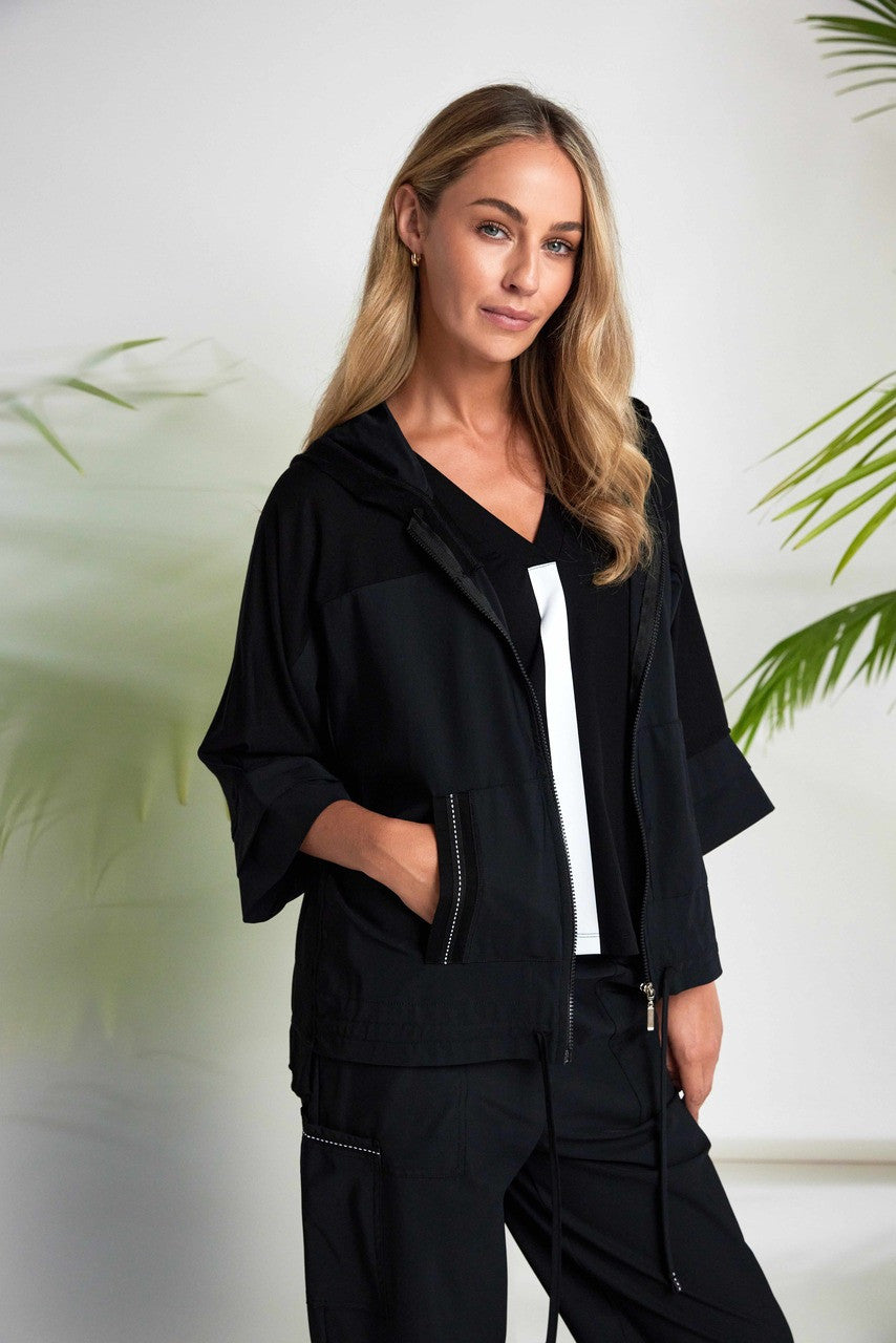 Naya V-Neck Top Contrast Panel Nas26189