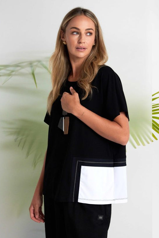 NAYA CONTRAST POCKET TOP