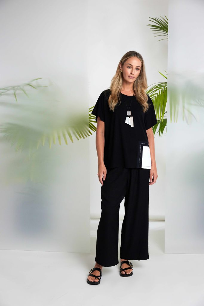 Naya Contrast Pocket Top Nas26188