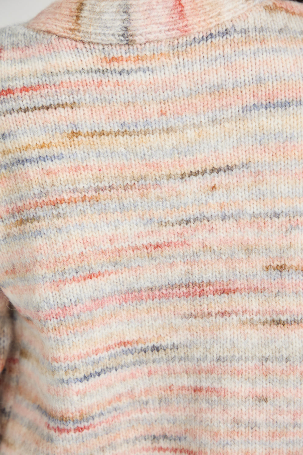 Mudflower Stripe Cardigan Su-26mf-204