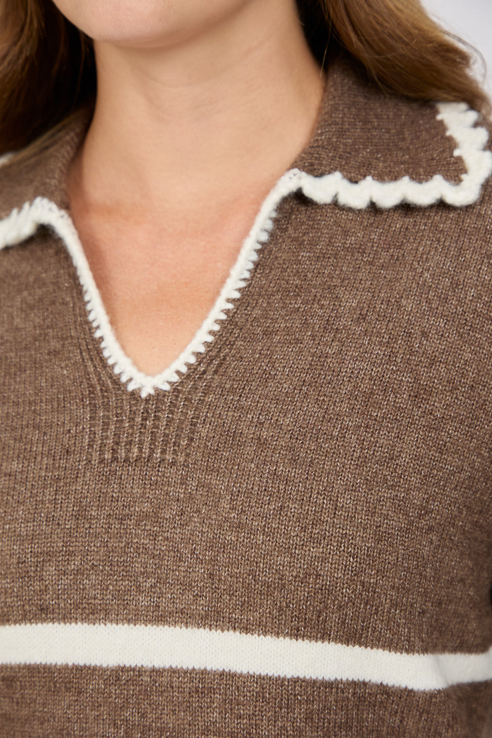 Collar Knit Su-26fm-310