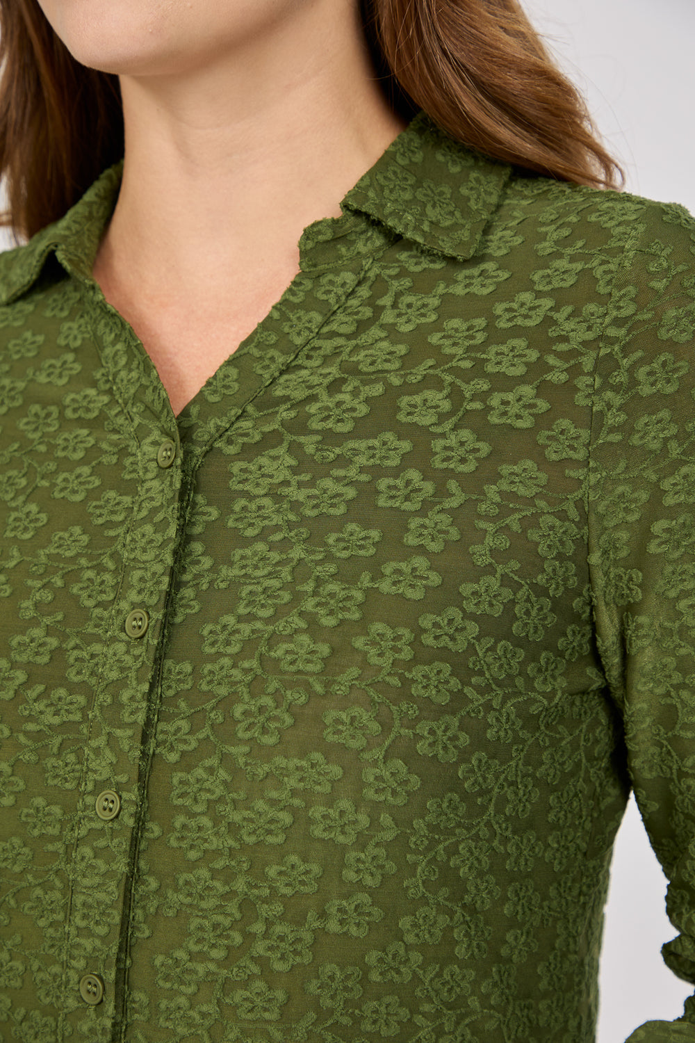 Mudflower Lace Blouse (2 Cols) Su-26mf-348