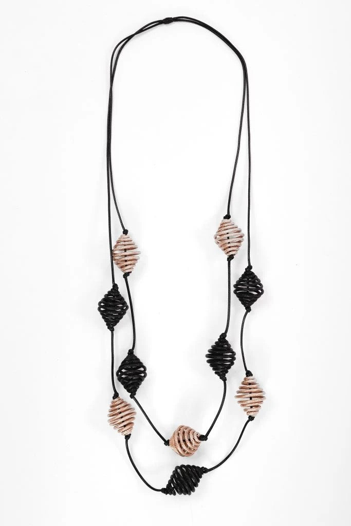 Naya Two Tone Spiral Neckpiece Naw26337