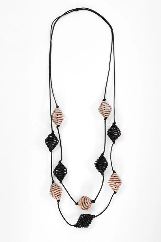 Naya Two Tone Spiral Neckpiece Naw26337