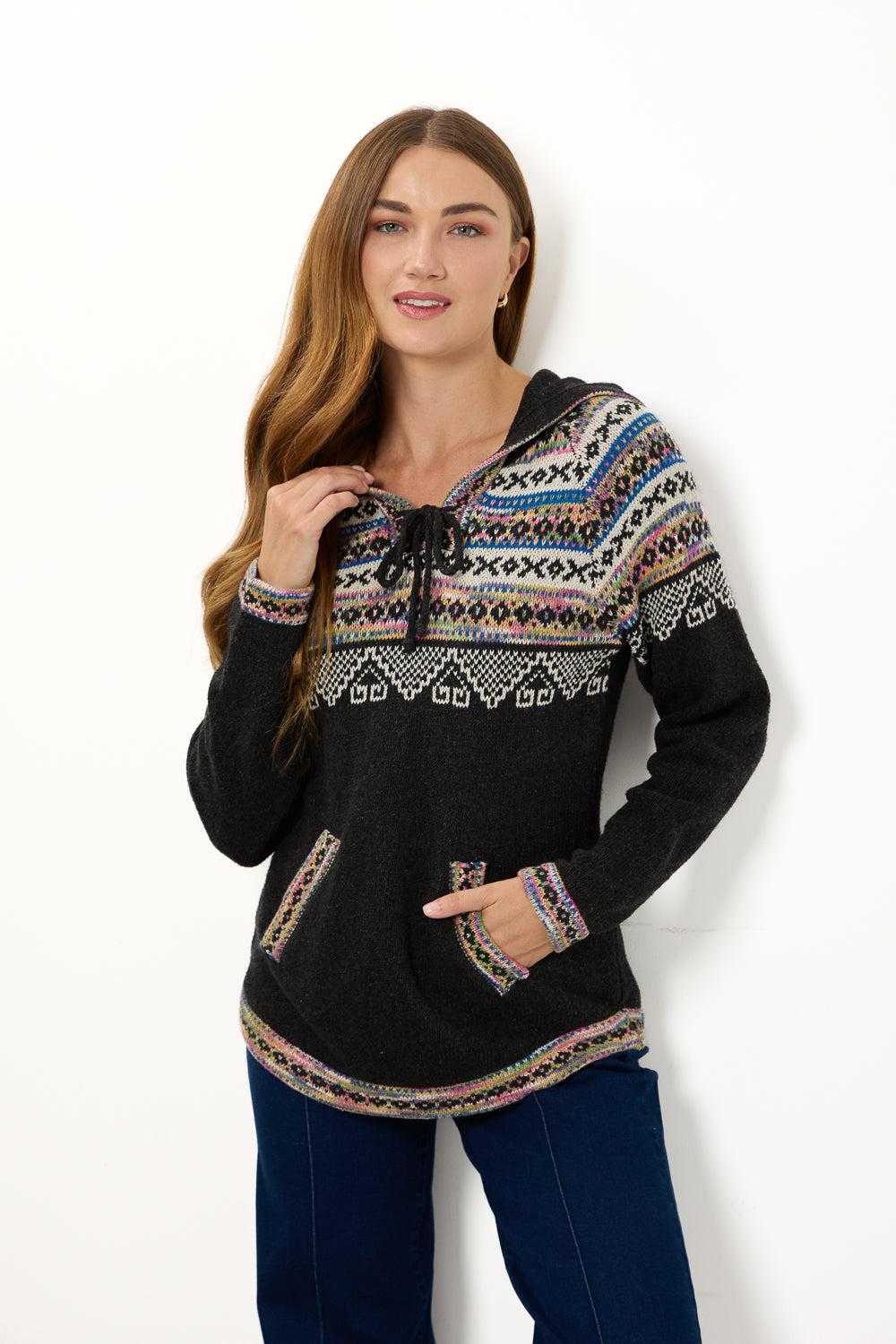 Fairisle Knit Hoody