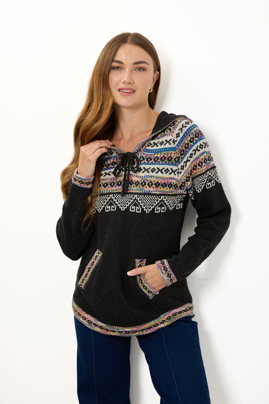 Fairisle Knit Hoody