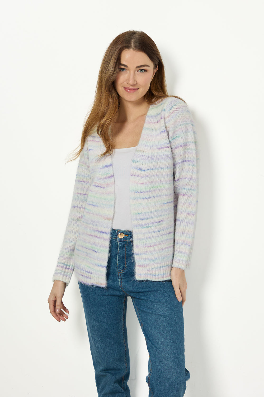 Mudflower Stripe Cardigan Su-26mf-204