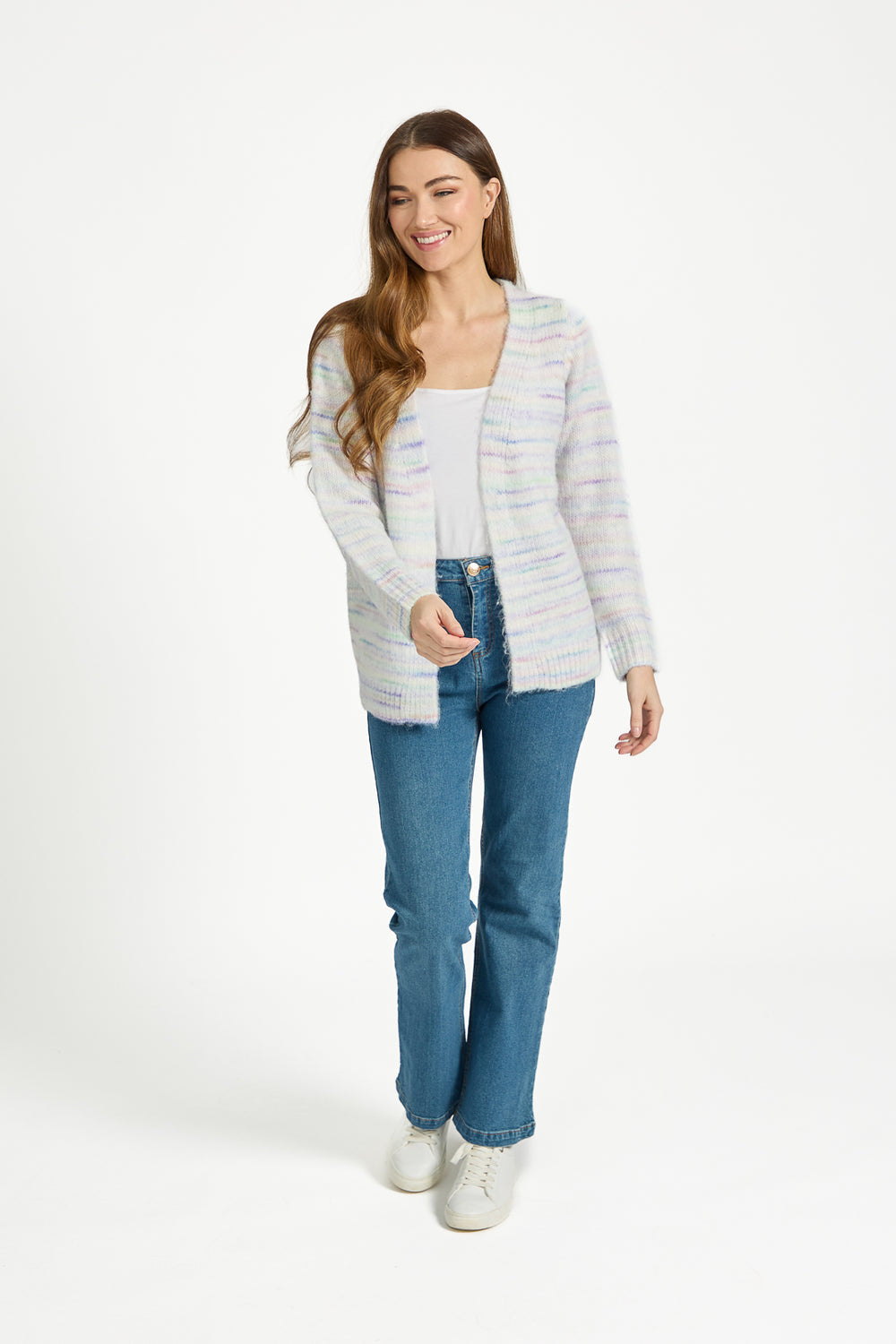 Mudflower Stripe Cardigan Su-26mf-204