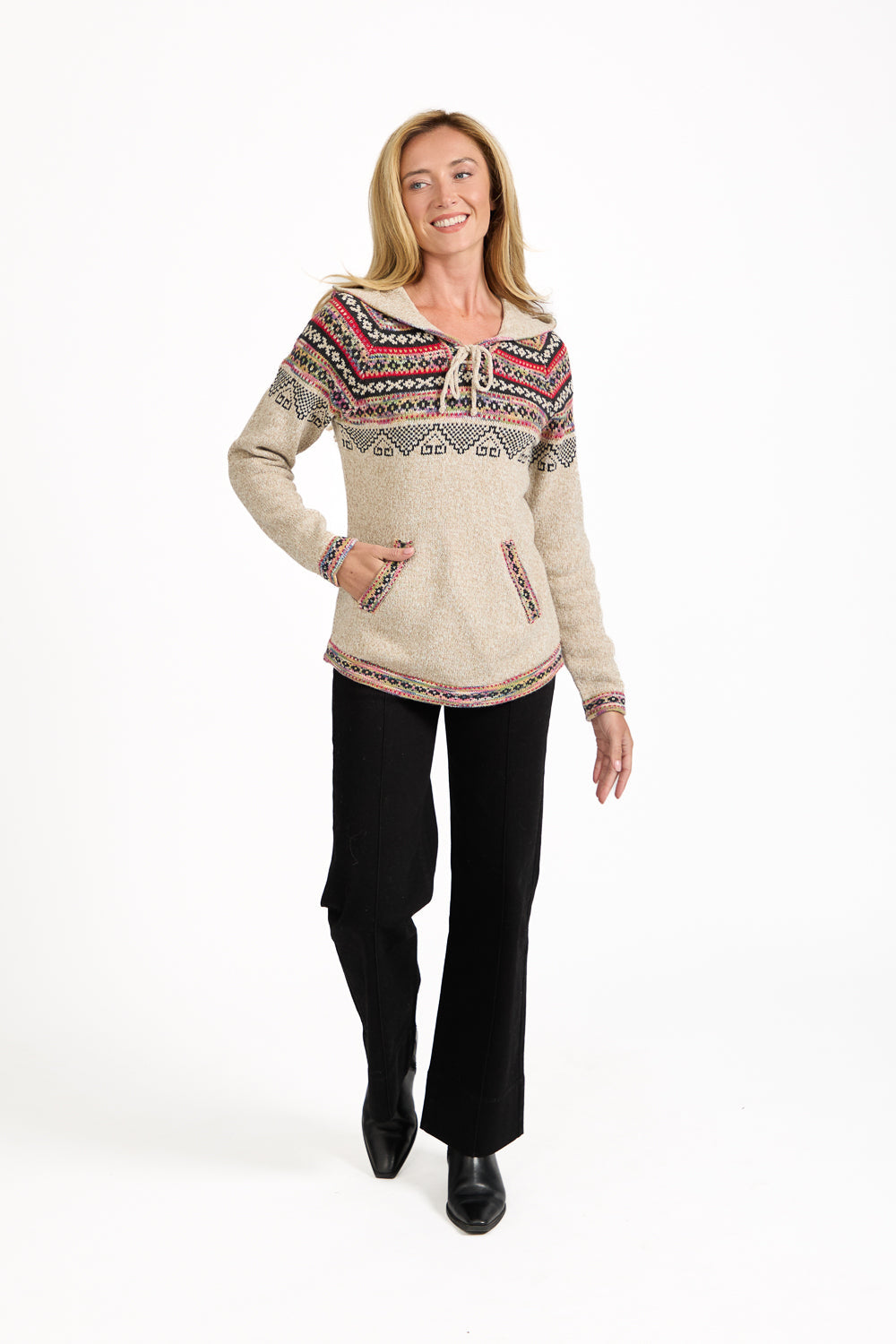 Fairisle Knit Hoody