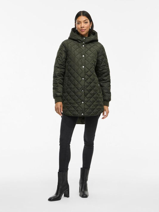 Vila Quilted Coat Olive